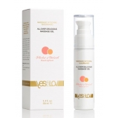 Универсальный массажный гель-смазка Allover Delicious Massage Gel с ароматом персика и аброкоса - 50 мл. - YESforLOV - купить с доставкой в Нижневартовске