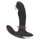 Черный вибромассажер простаты с функцией римминга Plug with Perineum Stimulator - 16,6 см. - Orion - в Нижневартовске купить с доставкой
