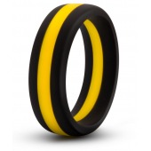 Черно-желтое силиконовое эрекционное кольцо Silicone Go Pro Cock Ring - Blush Novelties - в Нижневартовске купить с доставкой