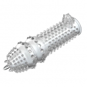 Закрытая прозрачная насадка Crystal sleeve - 14,2 см. - Erowoman-Eroman - в Нижневартовске купить с доставкой