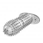 Закрытая прозрачная насадка Crystal sleeve - 12 см. - Erowoman-Eroman - в Нижневартовске купить с доставкой