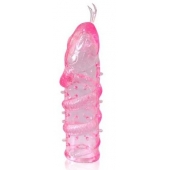 Закрытая рельефная насадка Crystal sleeve snakes в виде змеи с усиками - 14 см. - Erowoman-Eroman - в Нижневартовске купить с доставкой