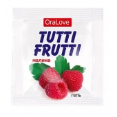 Пробник гель-смазки Tutti-frutti с малиновым вкусом - 4 гр. - Биоритм - купить с доставкой в Нижневартовске