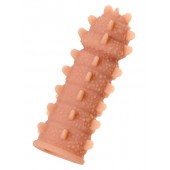 Телесная реалистичная насадка KOKOS Extreme Sleeve 04 с дополнительной стимуляцией - 12,7 см. - KOKOS - в Нижневартовске купить с доставкой