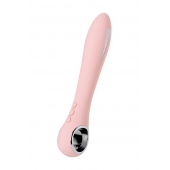 Розовый силиконовый вибратор с электростимуляцией GALVANI VIBE - 21 см. - ToyFa - купить с доставкой в Нижневартовске