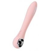 Розовый силиконовый вибратор с электростимуляцией GALVANI VIBE - 21 см. - ToyFa - купить с доставкой в Нижневартовске