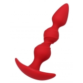 Красная силиконовая анальная втулка Trio - 16 см. - ToyFa в Нижневартовске Красная силиконовая анальная втулка Trio - 16 см. - ToyFa