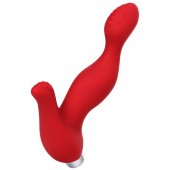 Красный силиконовый вибростимулятор простаты Proman - 12,5 см. - ToyFa - в Нижневартовске купить с доставкой