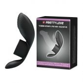 Черное кольцо на пенис с вибрацией Vibration Penis Sleeve - Baile - в Нижневартовске купить с доставкой