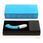 Голубой вибромассажёр Gigi 2 Turquoise Blue - Lelo купить в Нижневартовске с доставкой в Orgasmix.ru Голубой вибромассажёр Gigi 2 Turquoise Blue - Lelo