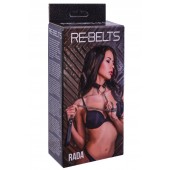 Черный поводок и чокер с кольцом Rada - Rebelts - купить с доставкой в Нижневартовске