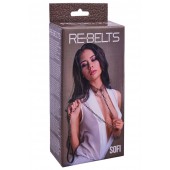 Коричневый поводок и чокер с кольцом Sofi - Rebelts - купить с доставкой в Нижневартовске