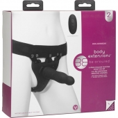 Черный полый вибрострапон Body Extensions BE Aroused - 17,78 см. - Doc Johnson - купить с доставкой в Нижневартовске