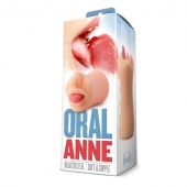Телесный мастурбатор-ротик с язычком Oral Anne - Blush Novelties - в Нижневартовске купить с доставкой