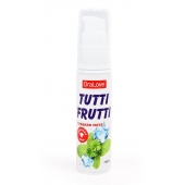 Гель-смазка Tutti-frutti со вкусом сладкой мяты - 30 гр. - Биоритм - купить с доставкой в Нижневартовске