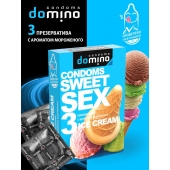 Презервативы для орального секса DOMINO Sweet Sex с ароматом мороженого - 3 шт. - Domino - купить с доставкой в Нижневартовске