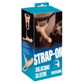 Силиконовый полый страпон на ремнях Silicone Strap-on - 16 см. - Orion - купить с доставкой в Нижневартовске