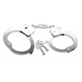 Металлические наручники Beginner s Metal Cuffs - Pipedream - купить с доставкой в Нижневартовске