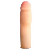 Телесная насадка-удлинитель на пенис PERFORMANCE 1.5INCH COCK XTENDER - 16 см. - Blush Novelties - в Нижневартовске купить с доставкой
