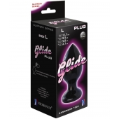 Черный анальный плаг Glide L - 11,7 см. - LOVETOY (А-Полимер) в Нижневартовске Черный анальный плаг Glide L - 11,7 см. - LOVETOY (А-Полимер)