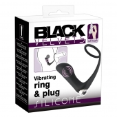 Черное эрекционное кольцо с анальной вибропробкой Vibrating Ring   Plug - Orion - в Нижневартовске купить с доставкой