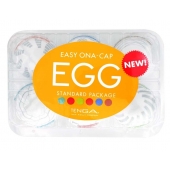 Набор из 6 мастурбаторов Tenga EGG Easy Beat с различным рельефом - Tenga - в Нижневартовске купить с доставкой