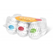 Набор из 6 мастурбаторов Tenga EGG Easy Beat с различным рельефом - Tenga - в Нижневартовске купить с доставкой