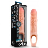 Телесный реалистичный фаллоудлинитель 9 Inch Silicone Cock Sheath Penis Extender - 22,86 см. - Blush Novelties - в Нижневартовске купить с доставкой