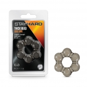 Дымчатое эрекционное кольцо Stay Hard Thick Bead Cock Ring - Blush Novelties - в Нижневартовске купить с доставкой