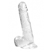 Прозрачный фаллоимитатор Oxygen - 17,5 см. - Lola Games