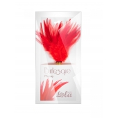 Красный перьевой тиклер Plume - 23 см. - Lola Lingerie - купить с доставкой в Нижневартовске