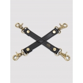 Черный фиксатор для манжет Bound to You Faux Leather Hogtie - Fifty Shades of Grey - купить с доставкой в Нижневартовске