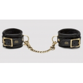Черные наручники Bound to You Faux Leather Wrist Cuffs - Fifty Shades of Grey - купить с доставкой в Нижневартовске