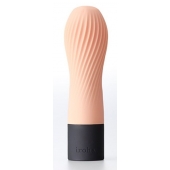 Персиковый рифленый мини-вибратор IROHA ZEN HANACHA - 12,7 см. - Tenga купить в Нижневартовске с доставкой в Orgasmix.ru Персиковый рифленый мини-вибратор IROHA ZEN HANACHA - 12,7 см. - Tenga