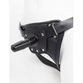 Черный пояс для насадок CLASS STRAP Restyling - LOVETOY (А-Полимер) - купить с доставкой в Нижневартовске