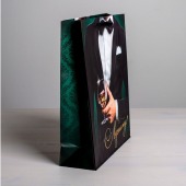 Бумажный пакет «Лучшему!» - 23 х 27 см. - Сима-Ленд - купить с доставкой в Нижневартовске