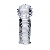 Прозрачная рельефная насадка на палец Ricol - 8 см. - A-toys в Нижневартовске Прозрачная рельефная насадка на палец Ricol - 8 см. - A-toys