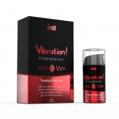 Жидкий интимный гель с эффектом вибрации Vibration! Strawberry - 15 мл. - INTT - купить с доставкой в Нижневартовске