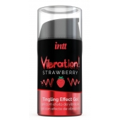 Жидкий интимный гель с эффектом вибрации Vibration! Strawberry - 15 мл. - INTT - купить с доставкой в Нижневартовске