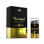 Жидкий интимный гель с эффектом вибрации Vibration! Vodka Energy - 15 мл. - INTT - купить с доставкой в Нижневартовске