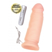 Телесный реалистичный вибратор RealStick Elite Vibro - 18 см. - ToyFa купить в Нижневартовске с доставкой в Orgasmix.ru Телесный реалистичный вибратор RealStick Elite Vibro - 18 см. - ToyFa