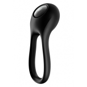 Черное эрекционное виброкольцо Majestic Duo - Satisfyer - в Нижневартовске купить с доставкой