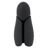 Черный силиконовый вибромастурбатор с нагревом Masturbator with 2 Functions - Orion - в Нижневартовске купить с доставкой