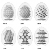 Набор из 6 мастурбаторов Tenga EGG IV с различным рельефом - Tenga - в Нижневартовске купить с доставкой