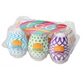 Набор из 6 мастурбаторов Tenga EGG IV с различным рельефом - Tenga - в Нижневартовске купить с доставкой