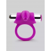 Лиловое виброкольцо с пультом ДУ Remote Control Cock Ring - Happy Rabbit - в Нижневартовске купить с доставкой