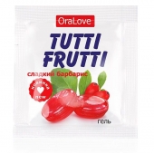 Гель-смазка Tutti-frutti со вкусом барбариса - 4 гр. - Биоритм - купить с доставкой в Нижневартовске