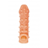 Телесная закрытая насадка с пупырышками Cock Sleeve Size S - 13,8 см. - KOKOS - в Нижневартовске купить с доставкой Телесная закрытая насадка с пупырышками Cock Sleeve Size S - 13,8 см. - KOKOS - в Нижневартовске купить с доставкой