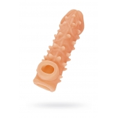 Телесная закрытая насадка с пупырышками Cock Sleeve Size M - 15,6 см. - KOKOS - в Нижневартовске купить с доставкой