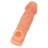 Телесная закрытая насадка с шершавой головкой Cock Sleeve Size S - 13,8 см. - KOKOS - в Нижневартовске купить с доставкой Телесная закрытая насадка с шершавой головкой Cock Sleeve Size S - 13,8 см. - KOKOS - в Нижневартовске купить с доставкой